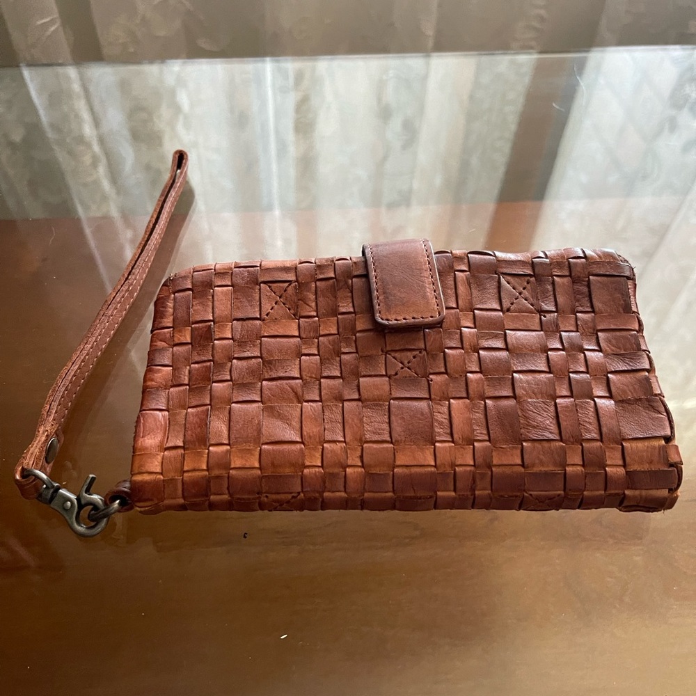 Brown leather wallet